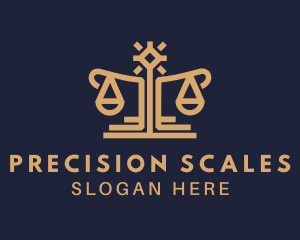 Elegant Lawyer Scale logo design