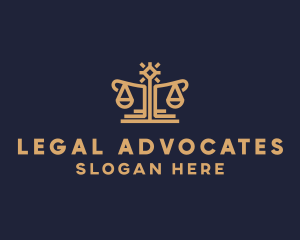 Elegant Lawyer Scale logo design