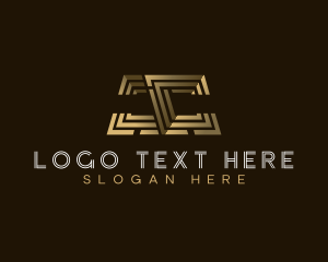 Initial - Abstract Luxury Letter C logo design