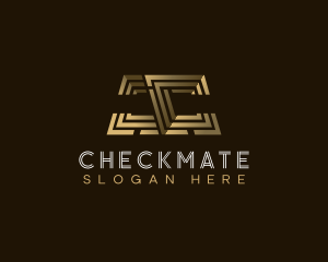 Abstract Luxury Letter C logo design