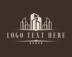Construction - City Building Estate logo design