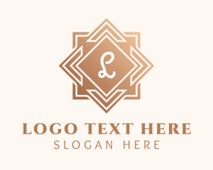Rose Gold - Premium Hotel Lettermark logo design