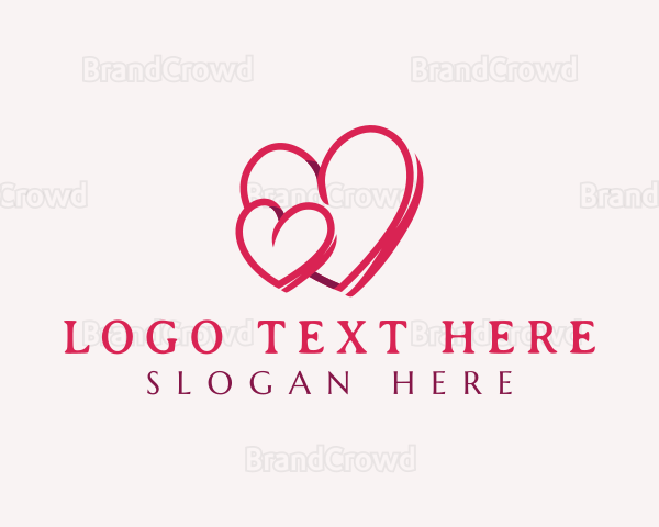 Romantic Heart Love Logo