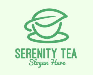 Tea - Green Herbal Tea Cup logo design