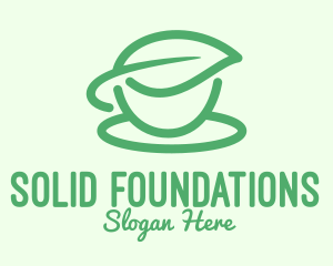 Mug - Green Herbal Tea Cup logo design