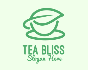 Tea - Green Herbal Tea Cup logo design
