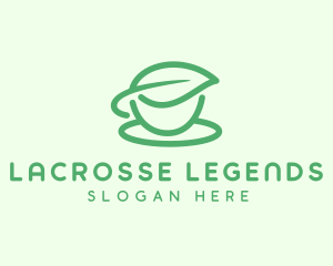 Green Herbal Tea Cup logo design