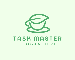 Green Herbal Tea Cup logo design