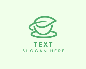 Green Herbal Tea Cup logo design