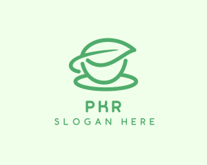 Green Herbal Tea Cup logo design