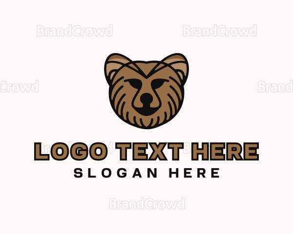 Grizzly Bear Animal Logo