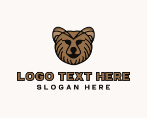 Brave - Grizzly Bear Animal logo design