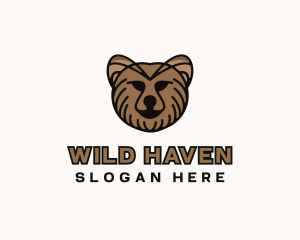 Grizzly Bear Animal logo design