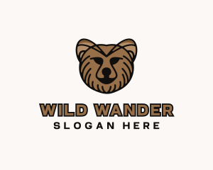 Grizzly Bear Animal logo design