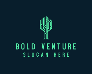 Tree Circuit Tech Venture logo design