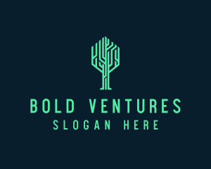 Tree Circuit Tech Venture logo design