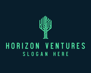 Tree Circuit Tech Venture logo design