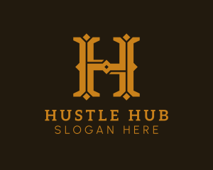 Startup Business Complex Letter H logo design