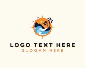 Surfer - Tourist Travel Getaway logo design