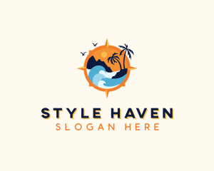 Hostel - Tourist Travel Getaway logo design
