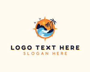 Hostel - Tourist Travel Getaway logo design
