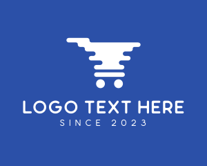 Supermarket - Shopping Cart Grocery logo design