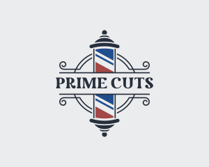 Barber Pole Hair logo design