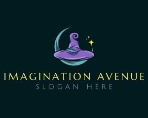 Fiction - Mythical Wizard Hat logo design