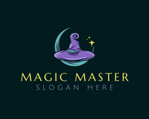 Wizard - Mythical Wizard Hat logo design