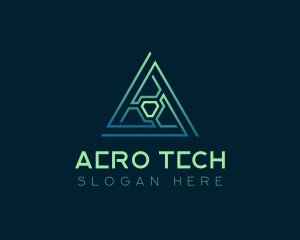 Developer Tech Pyramid logo design