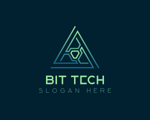 Developer Tech Pyramid logo design