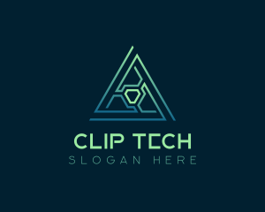 Developer Tech Pyramid logo design