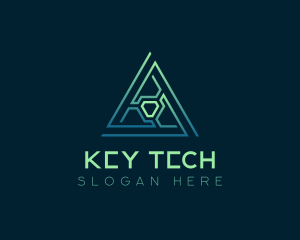 Developer Tech Pyramid logo design