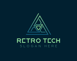 Developer Tech Pyramid logo design