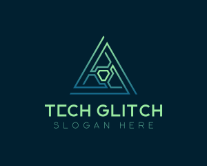 Developer Tech Pyramid logo design