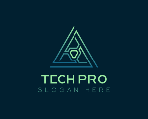 Developer - Developer Tech Pyramid logo design