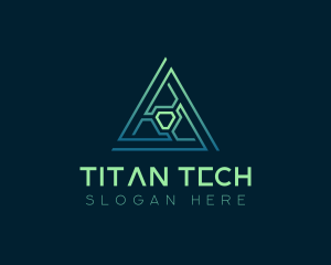 Developer Tech Pyramid logo design