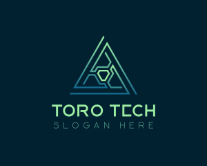 Developer Tech Pyramid logo design