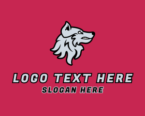 Streamer - Mad Wolf Animal logo design