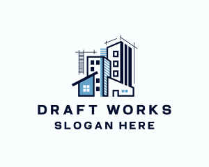 Draft - Architect Building Draft logo design