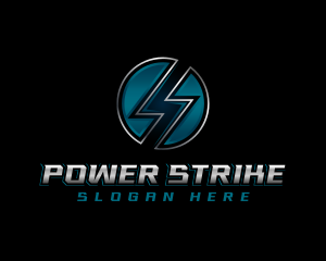 Electric Thunderbolt Lightning logo design