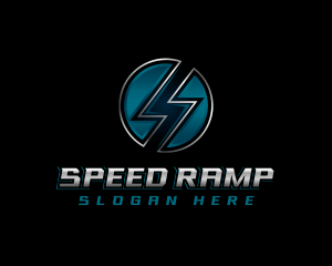 Electric Thunderbolt Lightning logo design