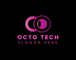 Tech Digital Software Letter O logo design