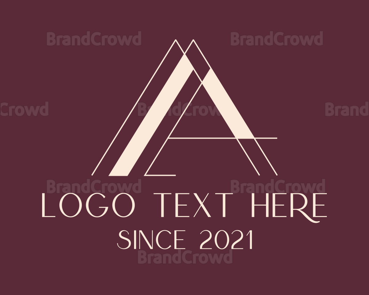 Deluxe Brand Letter A Logo