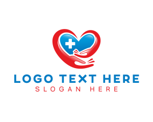 Hug - Heart Medical Hospital logo design