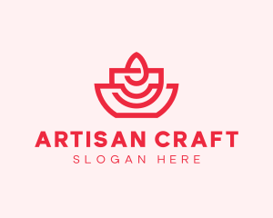 Artisan Candle Flame logo design