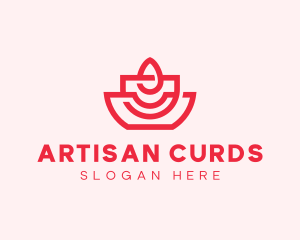 Artisan Candle Flame logo design