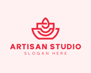 Artisan Candle Flame logo design