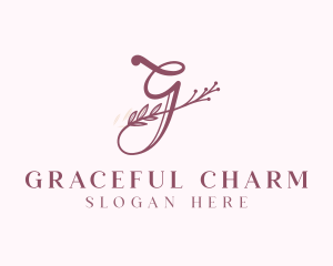 Floral Salon Letter G logo design