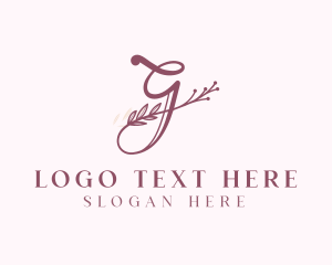 Floral Salon Letter G Logo